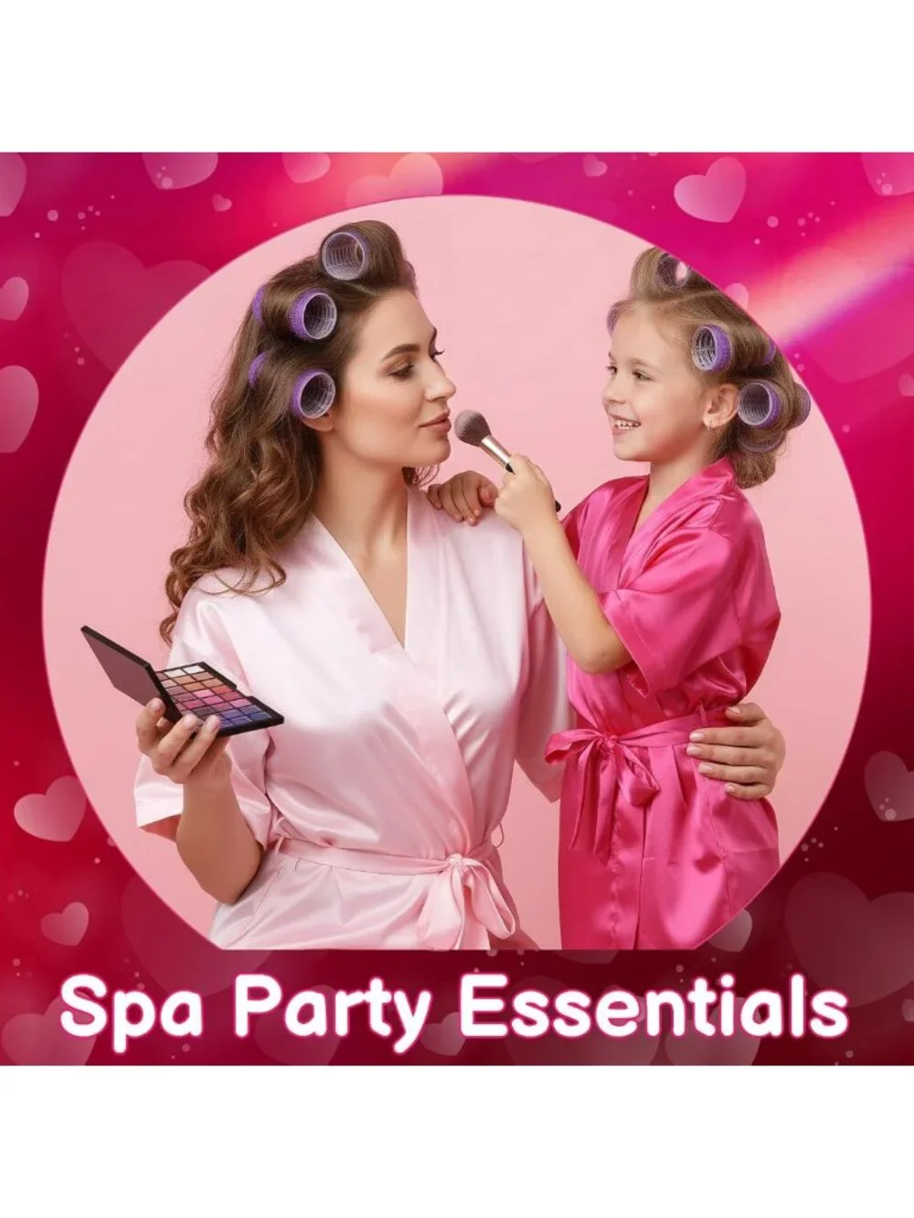 122 Pcs Hot Pink Spa Party Kit for Girls - Slumber Party Favors & Activities